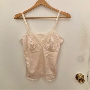 Vintage lace and silk camisole.